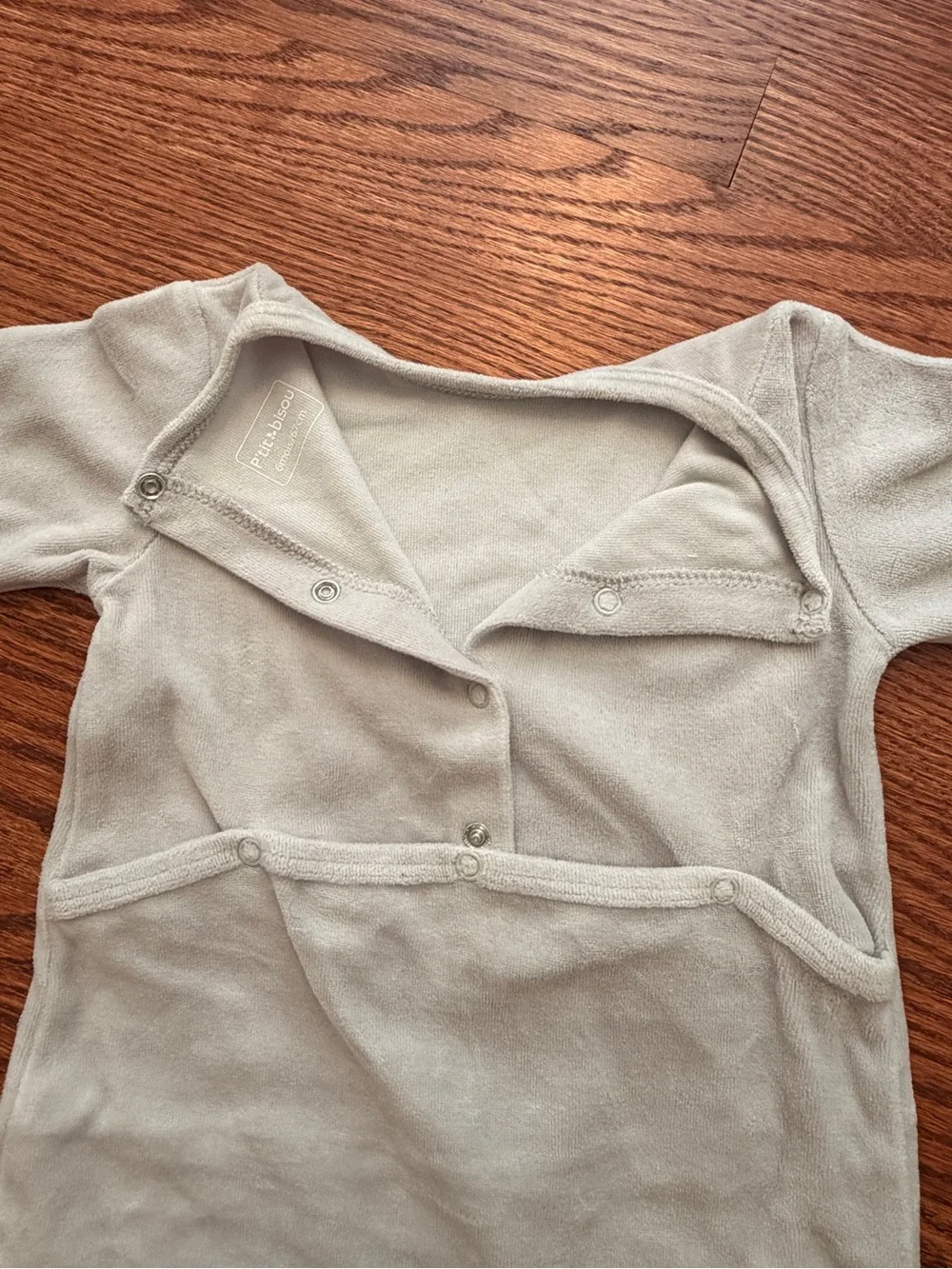 Velour One-Piece Footed Pajamas